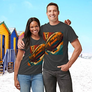 T-shirt Vintage Steampunk Airship Adventure