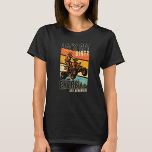 T-shirt Vintage style rétro UTV Quad Offroad extrême ATV a