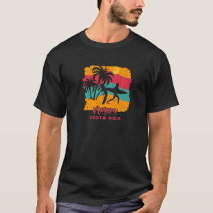 T-shirt Vintage Sunset Beach Surf Nosara Costa Rica