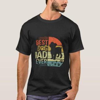 T-shirt Vintage Sunset Best Yorkshire Terrier Chien Papa J