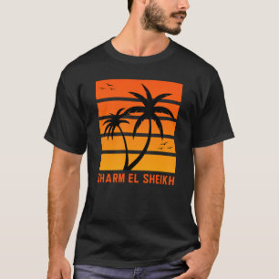 T-shirt Vintage Sunset Sharm El Sheikh pour hommes