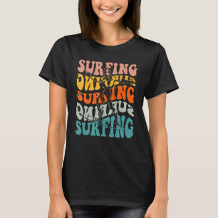T-shirt Vintage Surfing Surf Surfer Mens Boys Kids