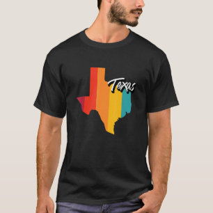T-shirt Vintage Texas Retro les années 70 Stripes Texas Us