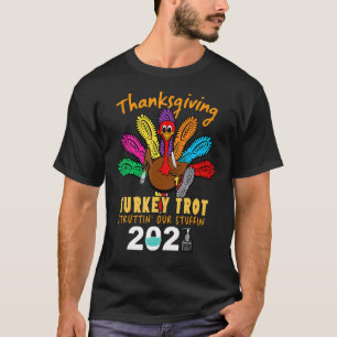 T-shirt Vintage Thankesgiving Turquie Trot Struttin' Our S