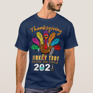 T-shirt Vintage Thankesgiving Turquie Trot Struttin' Our S
