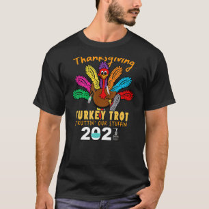 T-shirt Vintage Thanksgiving Turkey Trot Struttin' Our Stu