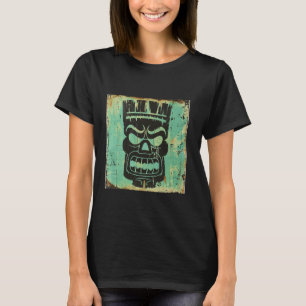 T-shirt Vintage Tiki Time Tiki Dieu Totem Tiki Head Hawaii