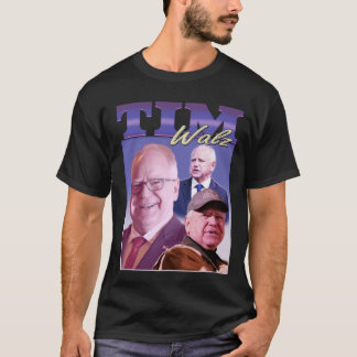 T-shirt Vintage Tim Walz Retro 90s Kamala Harris