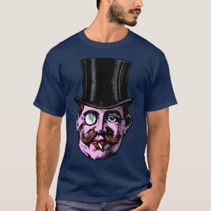 T-shirt Vintage Top Hat Man