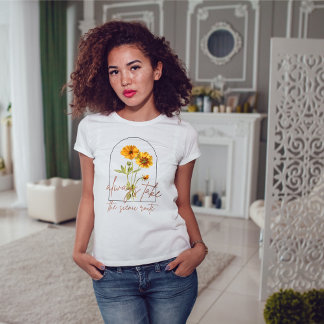 T-shirt Vintage toujours prendre le Fleur sauvage de route