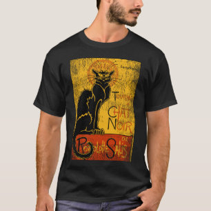 T-shirt Vintage Tournee du Conversation Noir Chat noir