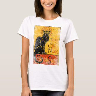 T-shirt Vintage Tournee du Conversation Noir Chat noir Hal