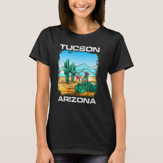 T-shirt Vintage Tucson Arizona Desert Retro Cactus