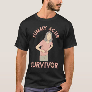 T-shirt Vintage Tummy Ache Survivor Stomachache IBS Men Wo