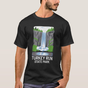 T-shirt Vintage Turkey Run State Park Indiana Mountain Hik