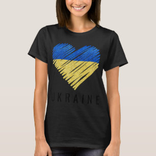 T-shirt Vintage Ukraine Fierté du drapeau ukrainien