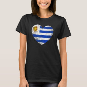 T-shirt Vintage Uruguay Drapeau uruguayen Fierté Soutien U