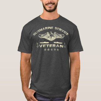 T-shirt Vintage US Submarine Service Vétérinaire vintage T