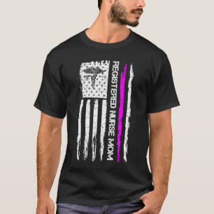 T-shirt Vintage USA American Flag Fier Infirmière inscrite