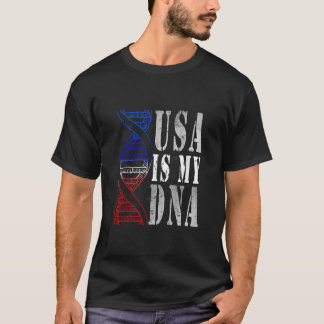 T-shirt VINTAGE USA EST MON ADN AMÉRIQUE AMOUREUX LE Débar