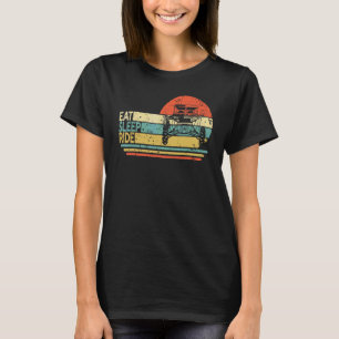 T-shirt Vintage UTV Conduite en Terre Manger Dormir Rouler
