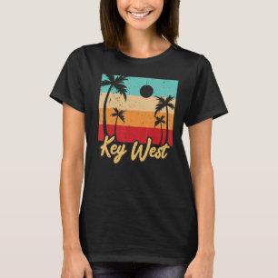 T-shirt Vintage Vacances Key West Florida Vacances Sun Su