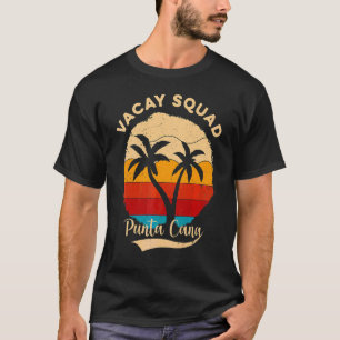 T-shirt Vintage Vacay Squad Punta Cana Vacances d'Été Fri