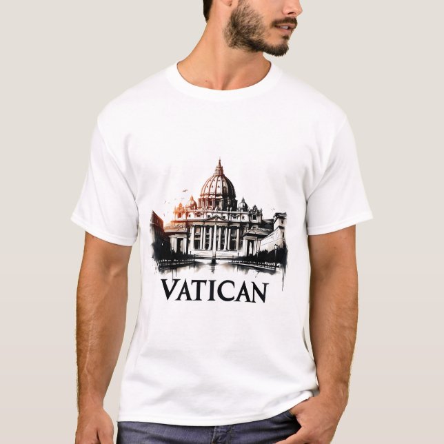 T-shirt Vintage Vatican City Travel (Devant)