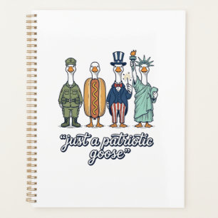 T-shirt vintage vector lineup d'oie patriotique_1