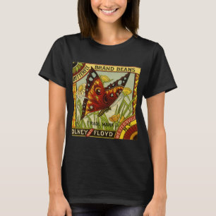 T-shirt Vintage Vegetable Étiquette Art, Haricots de marqu