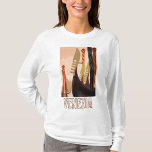T-shirt Vintage Venice Italie Gondola Travel