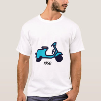 T-shirt vintage vespa camiceta 1950