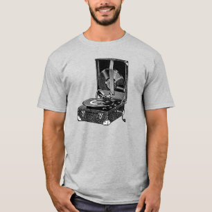 T-shirt vintage Victrola Engraving