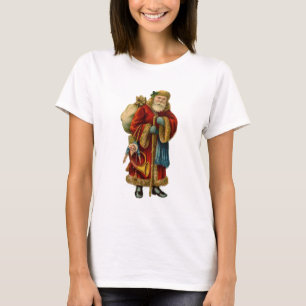 T-shirt Vintage Vieux Monde Noël Père Noël