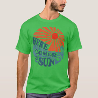 T-shirt Vintage Voici Le Sun Cute Retro les années 70 Beac