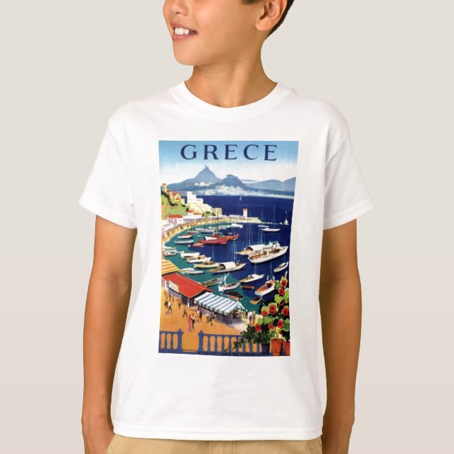 T-shirt Vintage voyage Athènes Grèce (Devant)