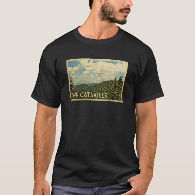 T-shirt Vintage voyage Catskill (Devant)