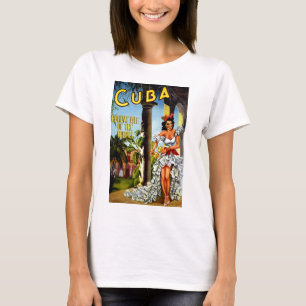 T-shirt Vintage voyage de danseuse cubaine