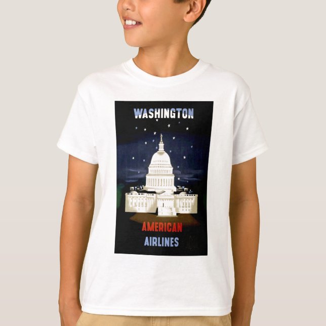 T-shirt Vintage Washington DC Travel (Devant)