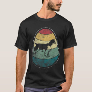 T-shirt Vintage Welsh Springer Spaniel Chien Egg Happy Eas
