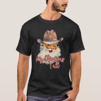 Vintage Western Cowboy Santa Claus Joyeux Noël
