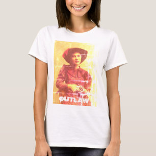 T-shirt vintage Western Lady Outlaw
