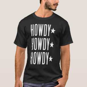 T-shirt Vintage White Howdy Rodeo Western Country Southern