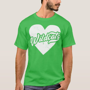 T-shirt Vintage Wildcats School Spirit Lycée Mascotte