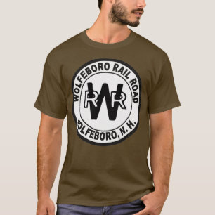 T-shirt Vintage Wolfebora Rail Road Wolfeboro New Hampshir