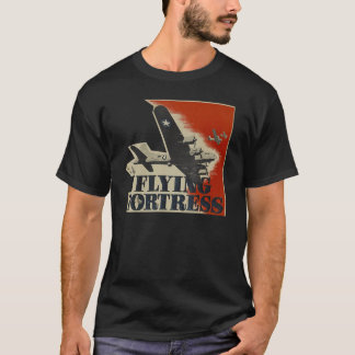 T-shirt Vintage WWII B 17 USA Warplane B17 Flying Fortress