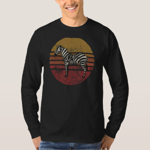 T-shirt Vintage Zebra Retro Style Zebra