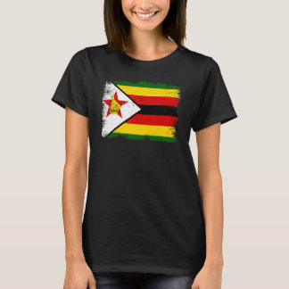 T-shirt Vintage Zimbabwe Flag Zimbabwean Independence Day