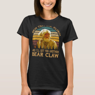 T-shirt Vintagea Vieux Homme Ours Claw Avec Citation Je Vo