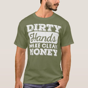 T-shirt Vintages Mains Sérieuses Et Distressées Font Des L